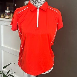 Bright Orange Golf/Athletic Quarter Zip Top